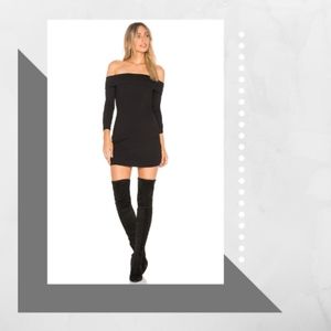 PRIVACY PLEASE OFF THE SHOULDER MINI DRESS- XS